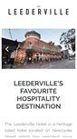 Mobile Screenshot of leedervillehotel.com